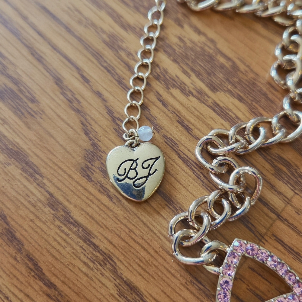 BETSEY JOHNSON "Just Kitten" Crystal Necklace WHIMSICAL! - Picture 3 of 8